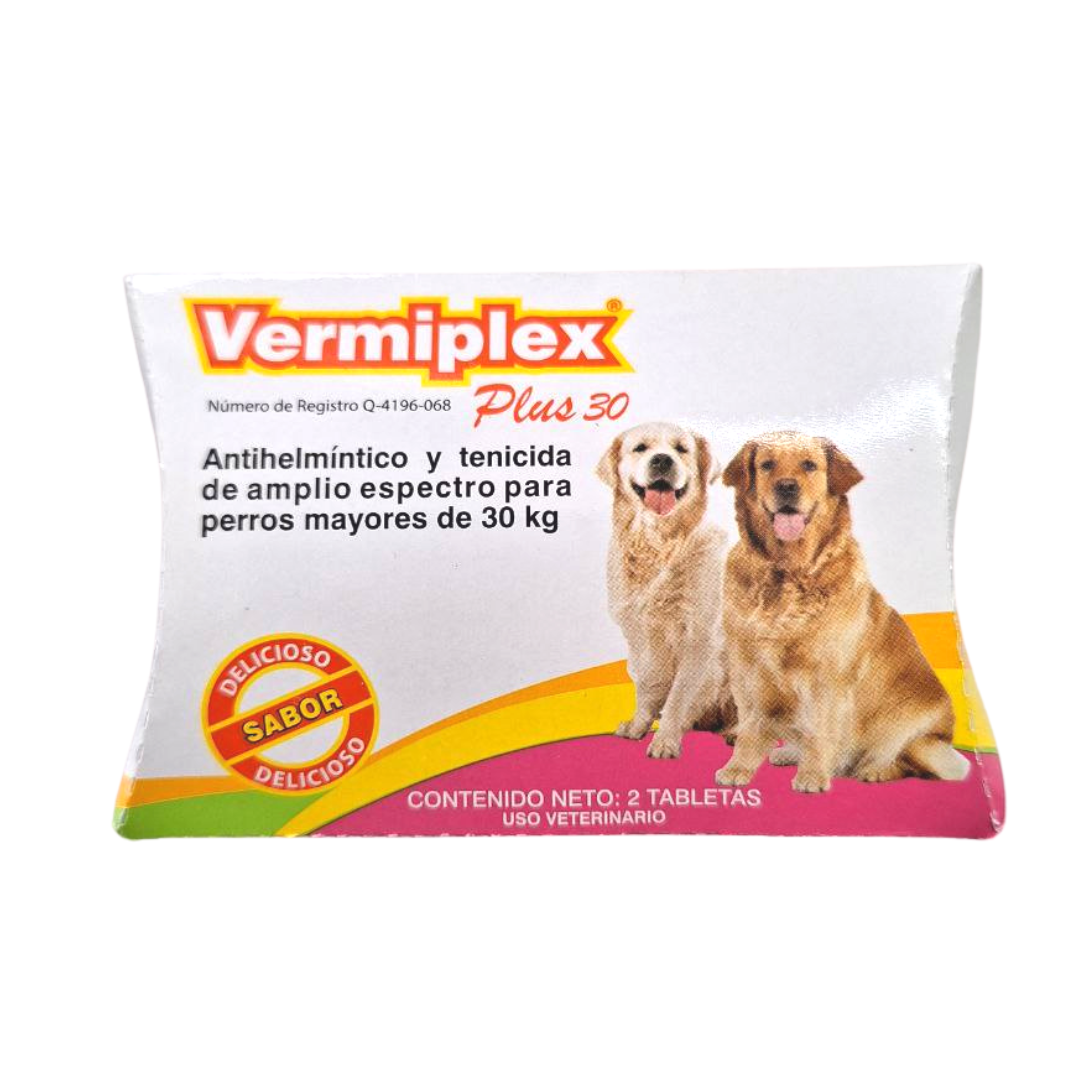 Vermiplex Plus 30 Tabletas - Holland Vermiplex Plus 30 Tabletas - Holland